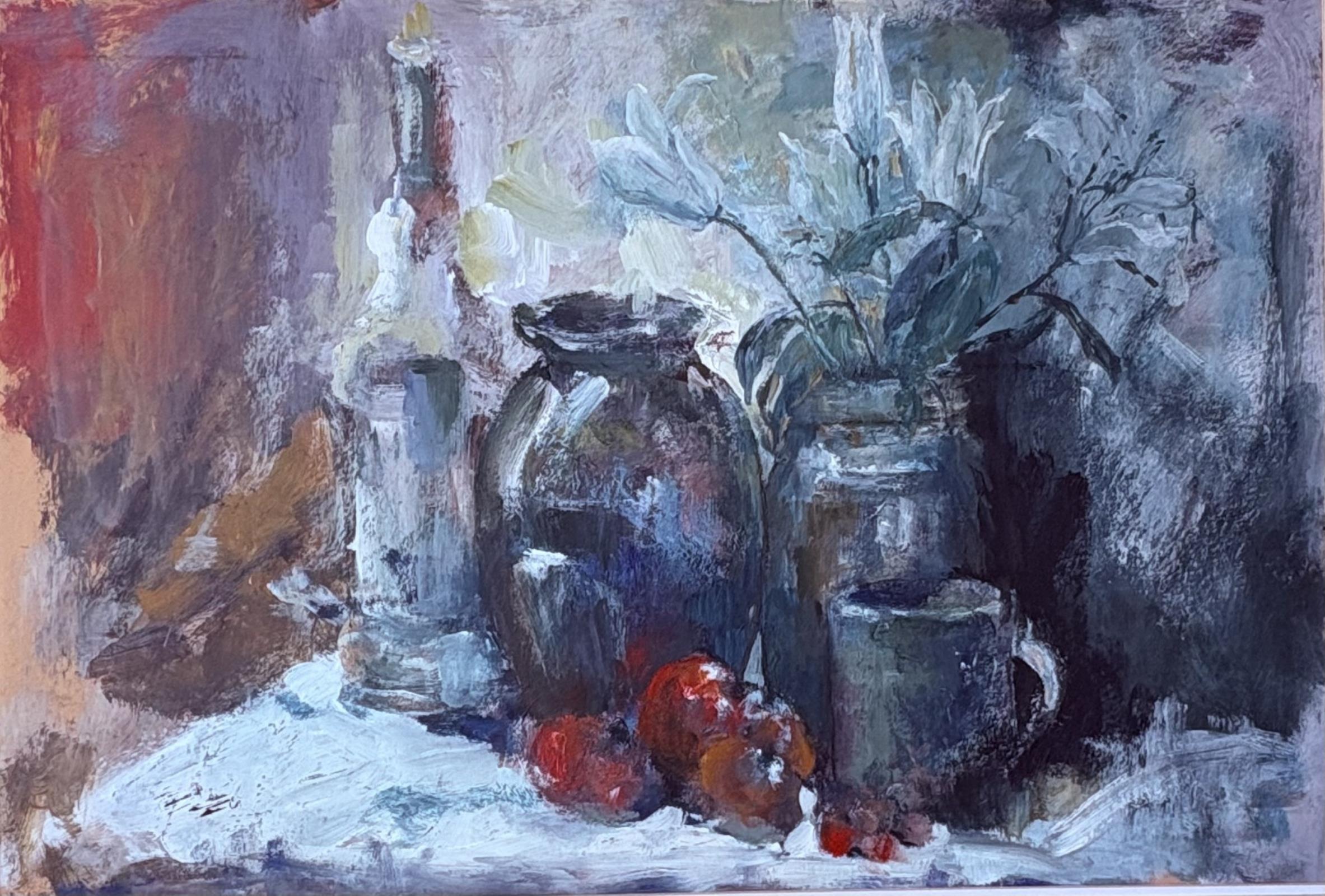 LILIES IN THE STUDIO