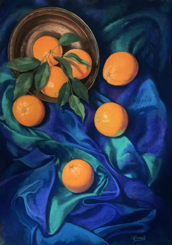 Silk with Oranges