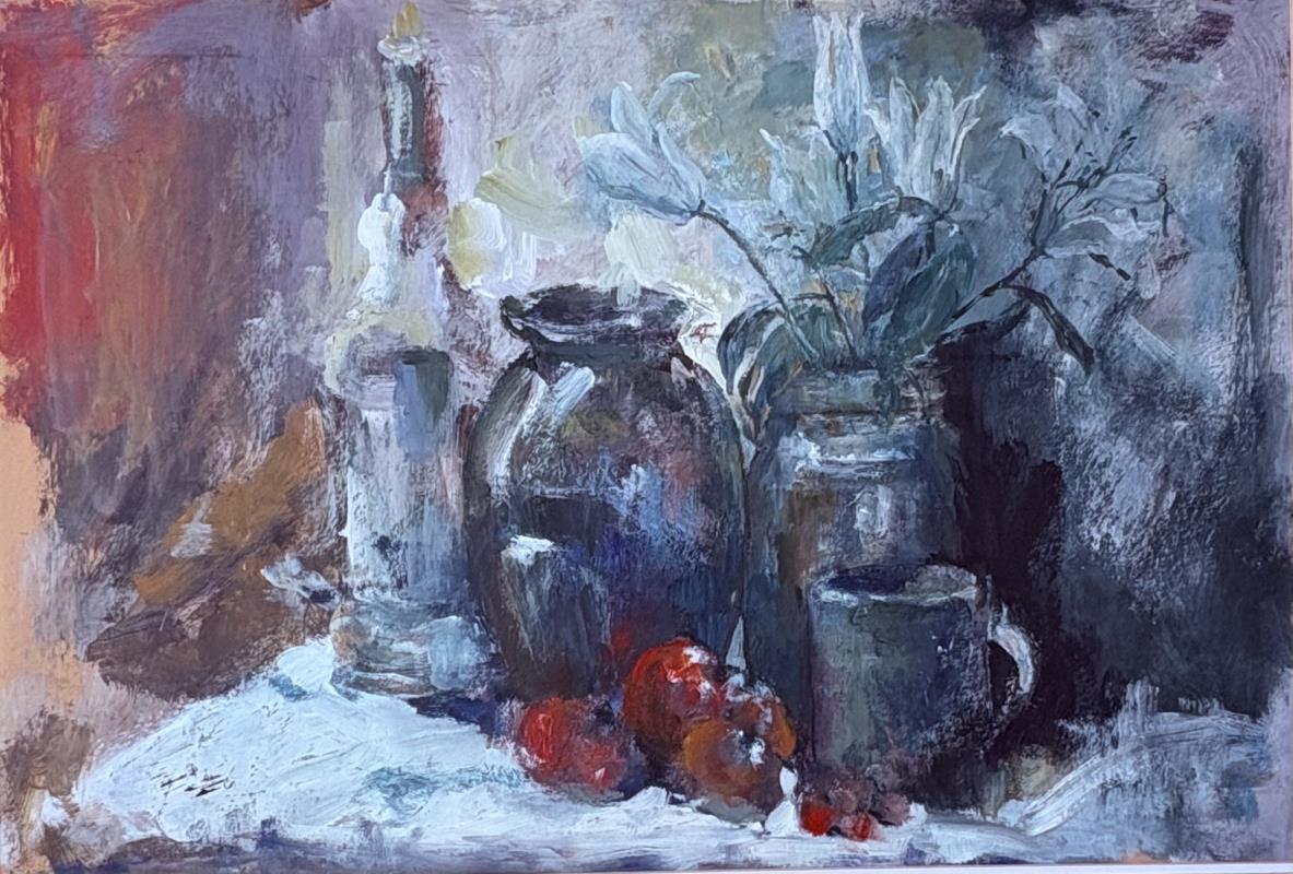 LILIES IN THE STUDIO
