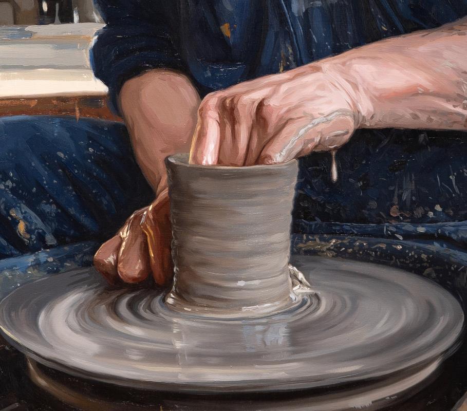 A day of throwing at the wheel - Portrait of Keith Brymer Jones