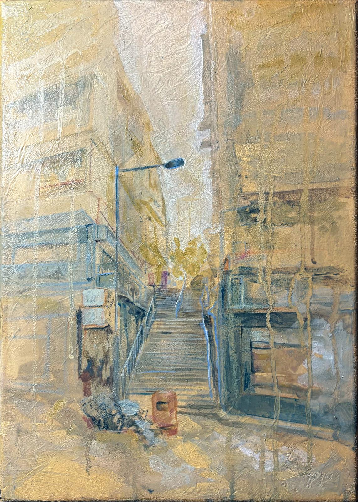     	 Untitled, (White Painting), No. 29, "Tank Rd in Yellow" 