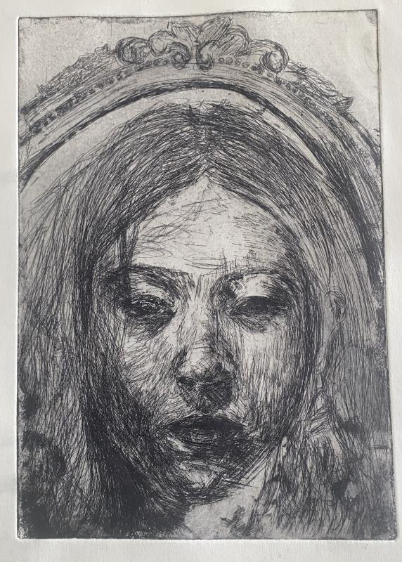 Self-portrait with mirror 