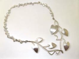 Bindweed and Freshwater Pearl necklace