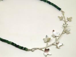 Ivy Necklace with Ruby Zoisite necklace