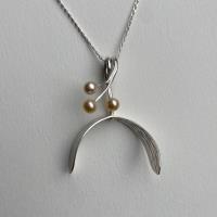 Silver Mistletoe Pendant