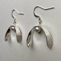 Silver Mistletoe Earrings
