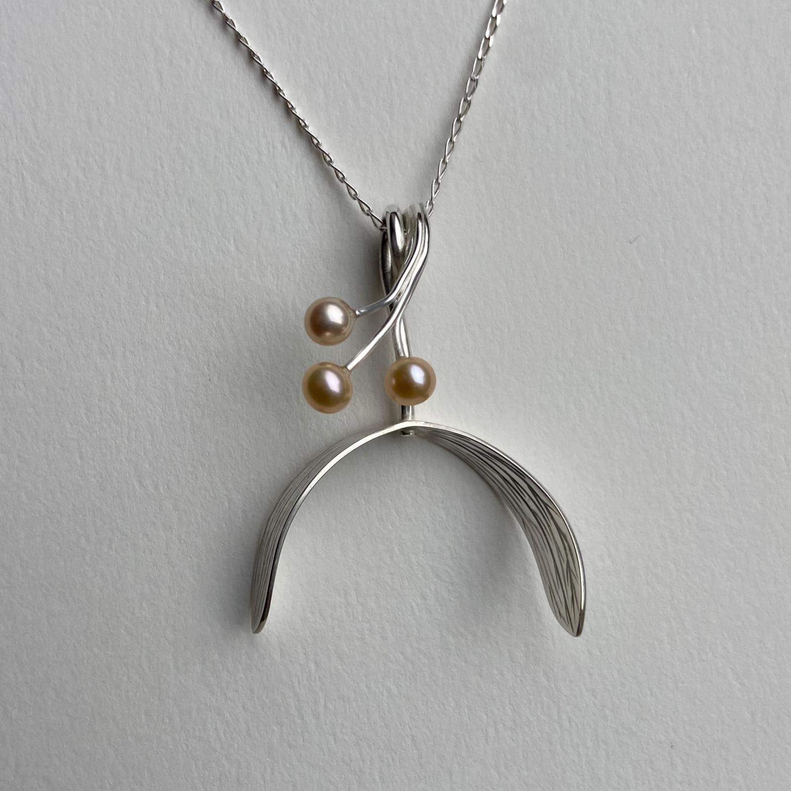 Silver Mistletoe Pendant