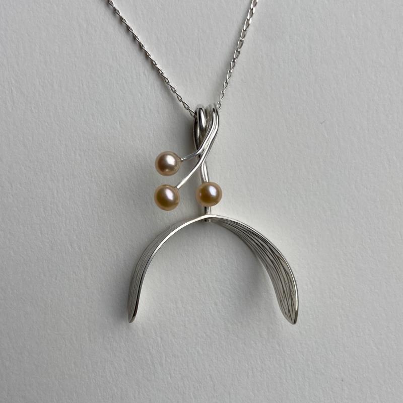 Silver Mistletoe Pendant