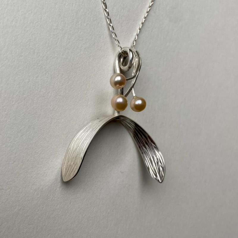 Silver Mistletoe Pendant