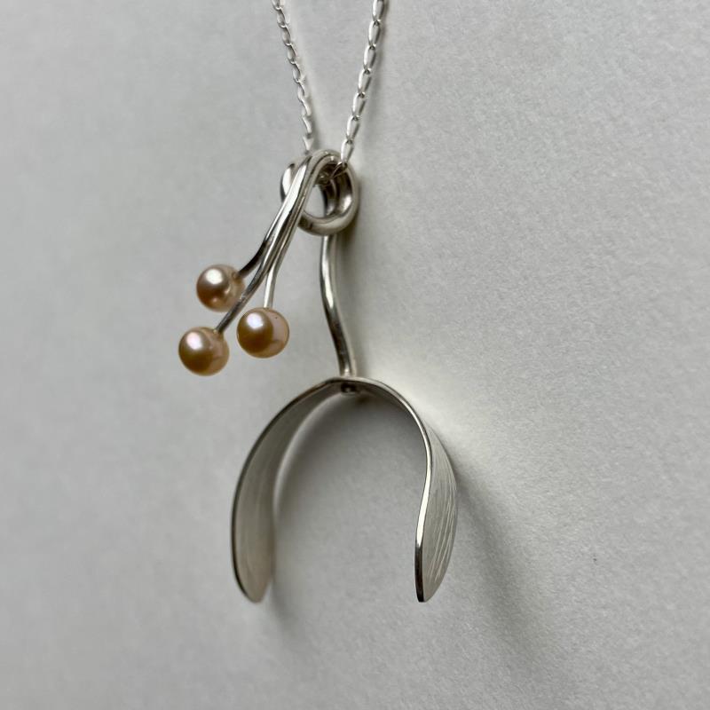 Silver Mistletoe Pendant