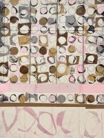 Pink Stripe with Five Pebbles