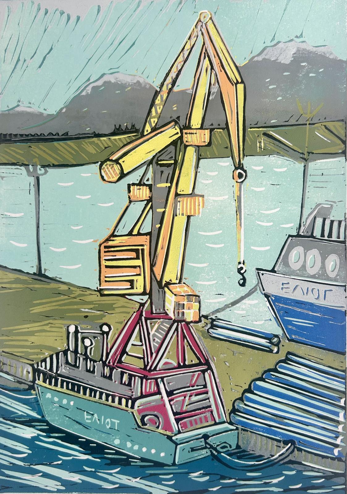 In the port