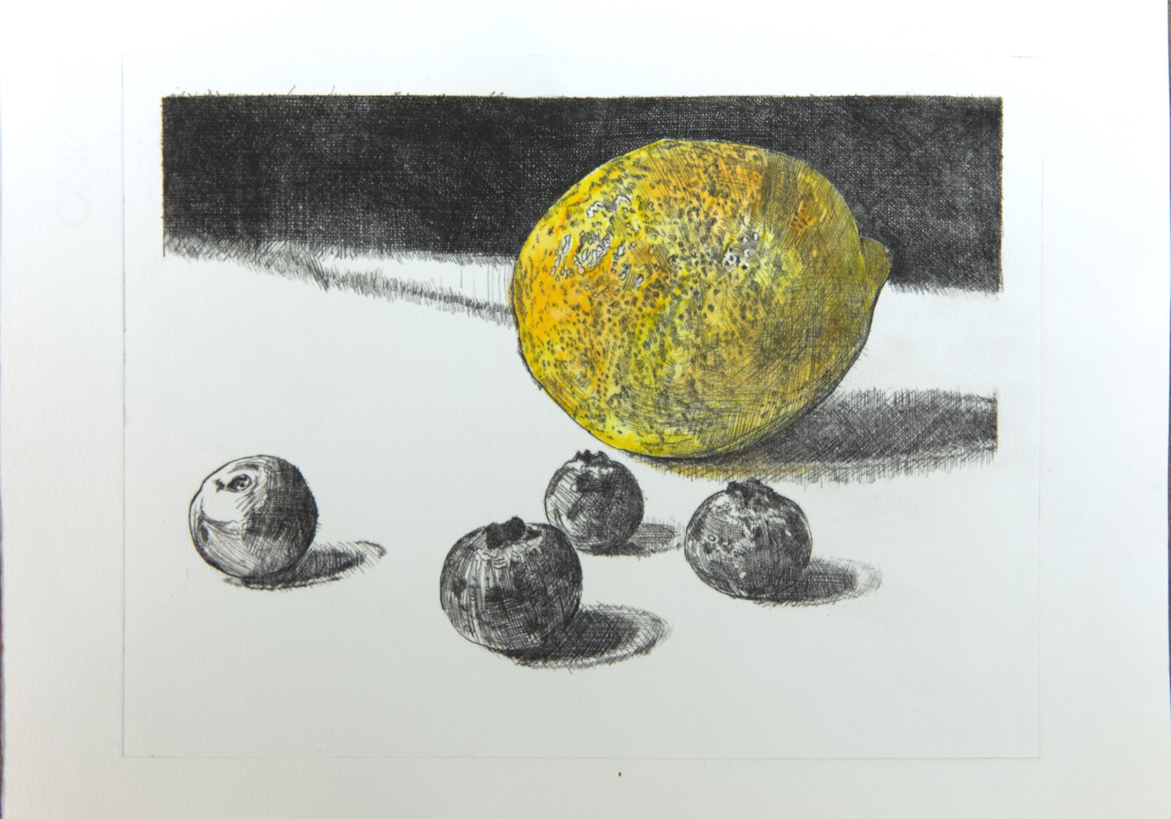 Lemon and Blueberries