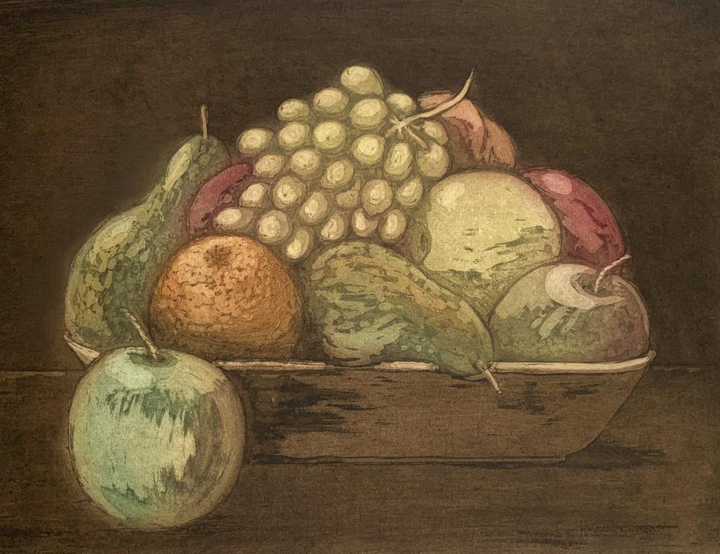 Fruit Bowl with Grapes