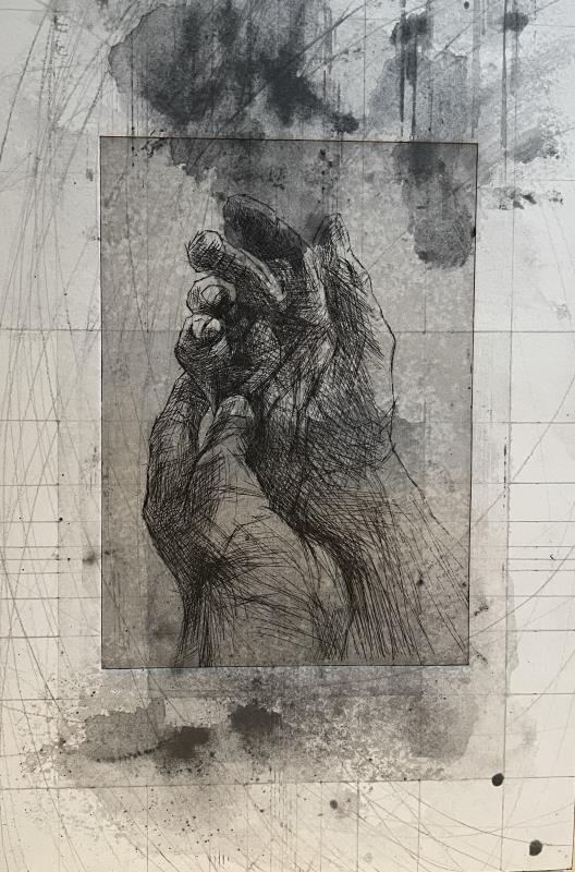 Henry Moore’s Hands on a Watercolour 