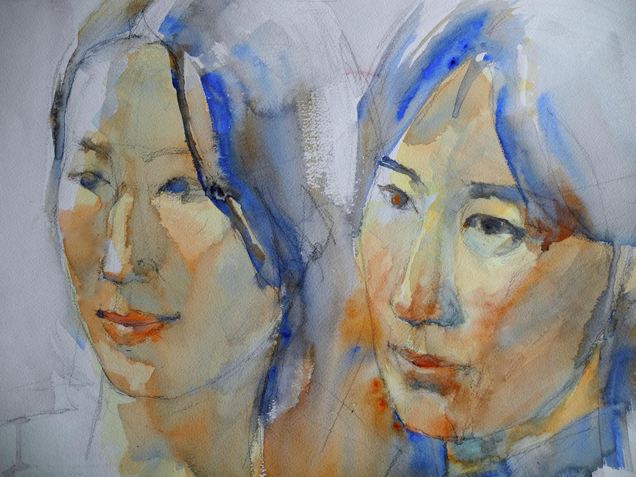 Thai Twins (vignetted live models)