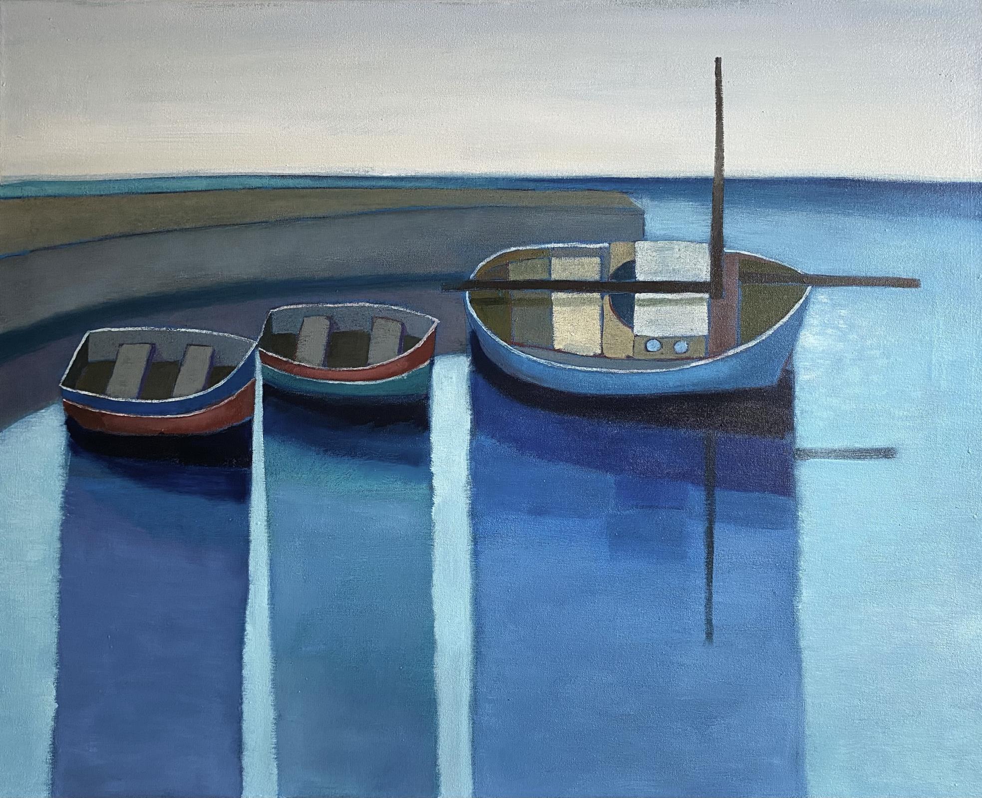 Three Boats Moored 