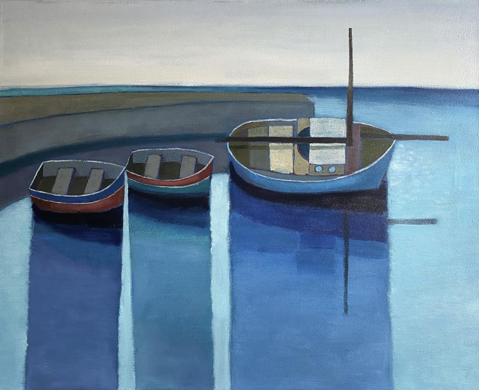 Three Boats Moored 