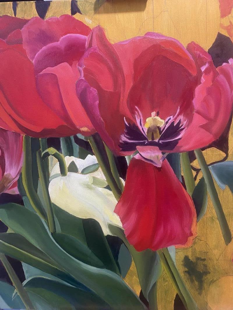 “Invitation” . Tulips from Keurkenhof gardens, Amsterdam