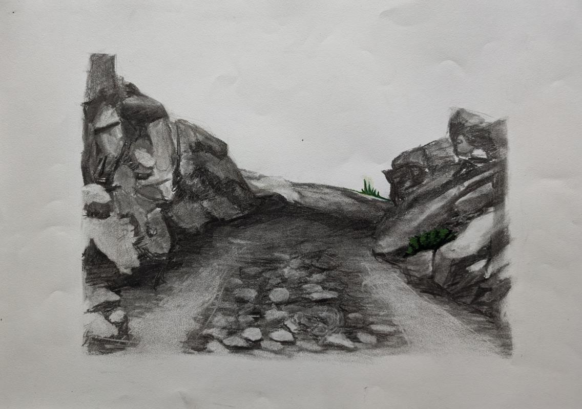 Cill Rialaig, study 1