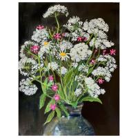 Cow Parsley, Red Campion and Daisies