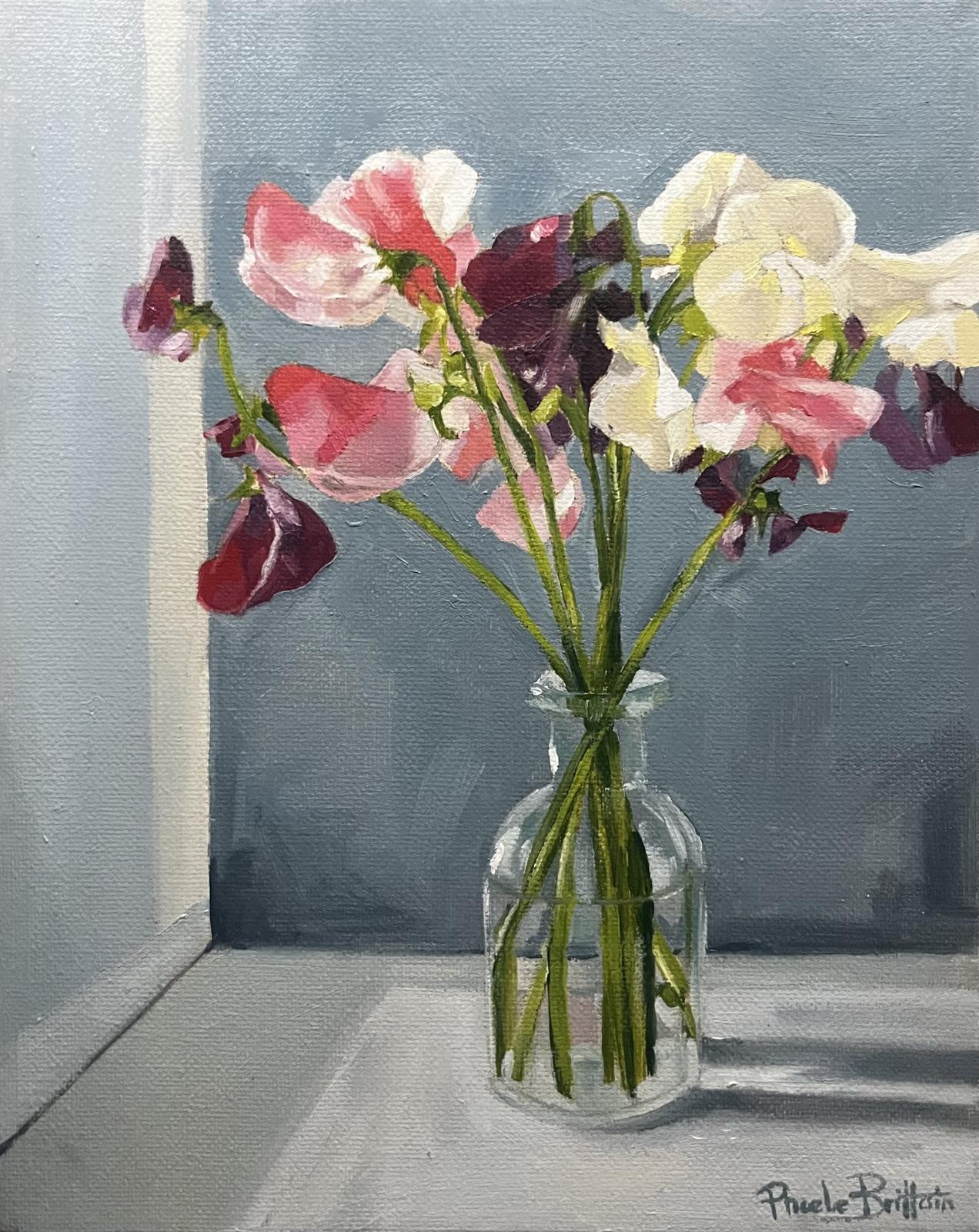 Sweet peas in the window 