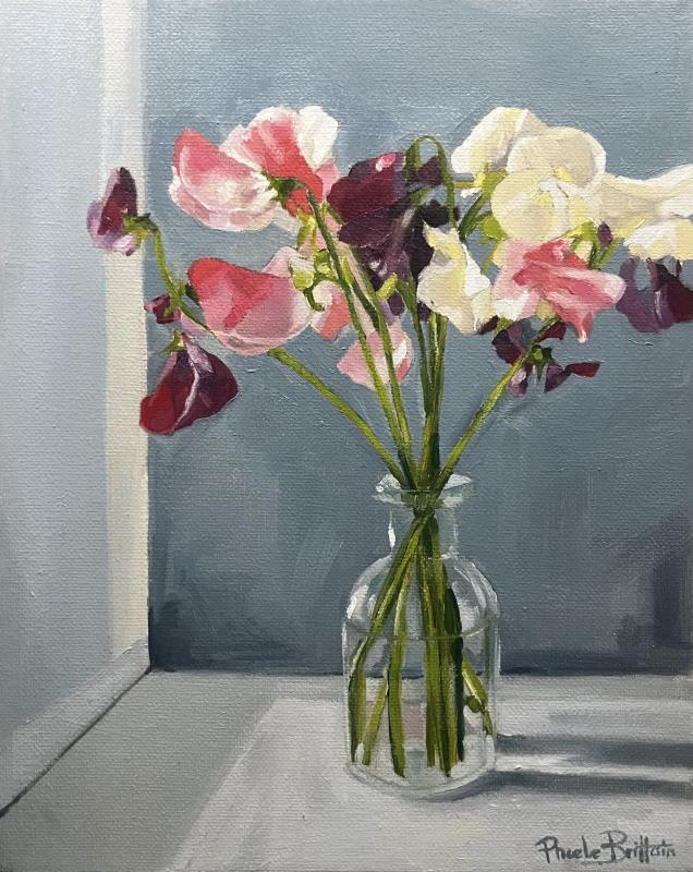 Sweet peas in the window 