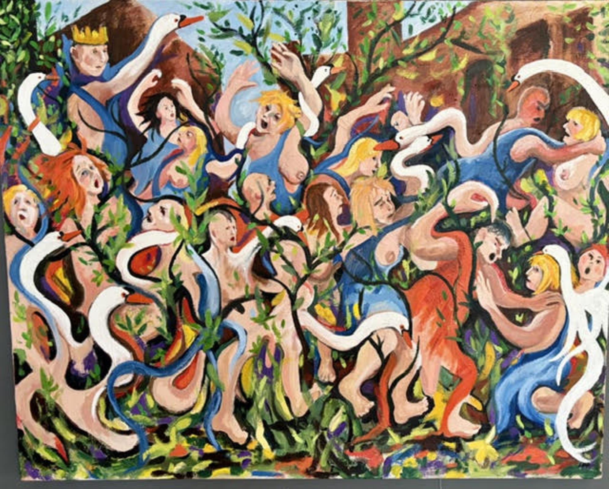 Swan Song (after The Rape of The Sabine Women by Nicholas Poussin)