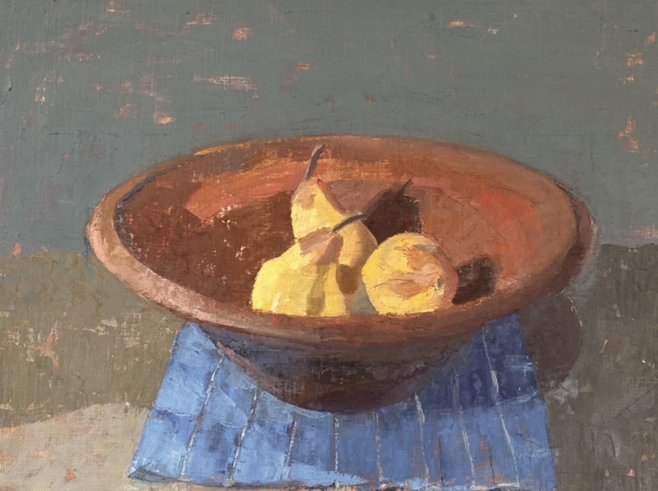 Pears in a Terracotta Bowl
