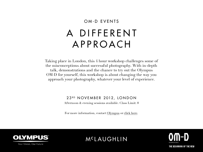 OM-D Events - A Different Approach