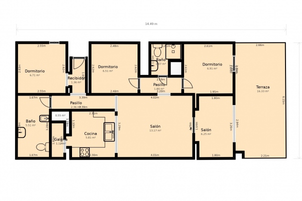 3 bed apartment in Benitachell