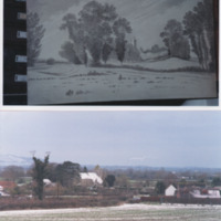 Poulshot Chirch 1793 cf Poulshot Church Winter 2000 (colour).png