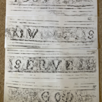 Rubbing of the Inscription on the second 1606 Bell.jpg