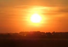 Setting sun