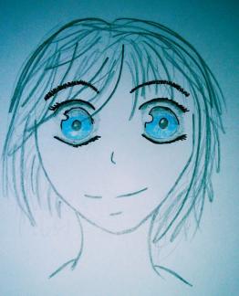 the girl with the blue eyes