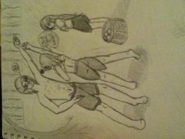 Keep away: Emija and Ashton