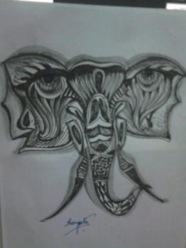 Elephant head - ornamental
