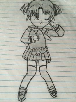 sad anime girl