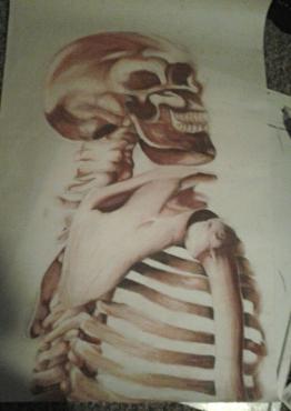 Chalk Pastel Skeleton