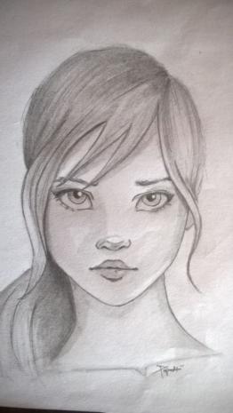 Cartoony girl