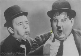 Laurel & Hardy by JPW Artist