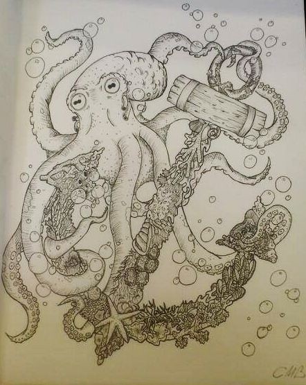 Octopus-and-anchor