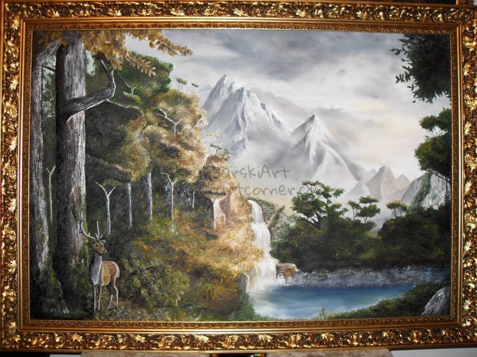 Landscape-with-deer