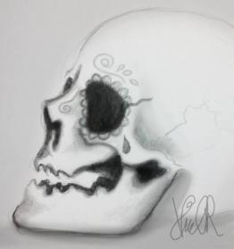 fancy skull by CharlieRobin