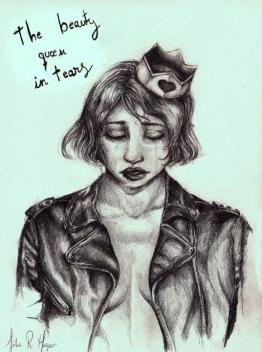 The beauty queen in tears