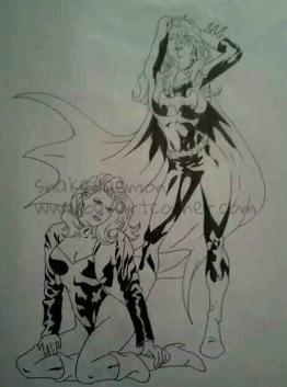 black canary and batgirl