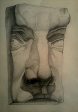 Sculpture drawing by hgh