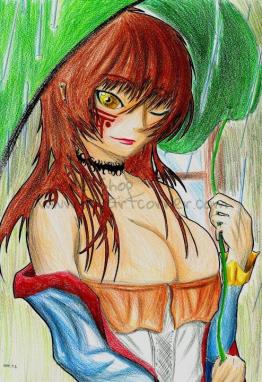 Lady under Giant Butterbur