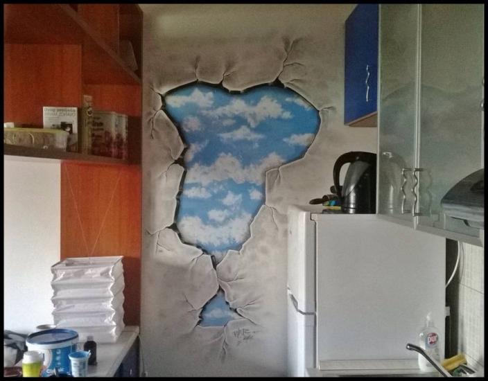 Sky in wall