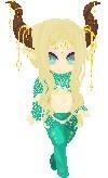 Demon Elf Woman PIxel Doll